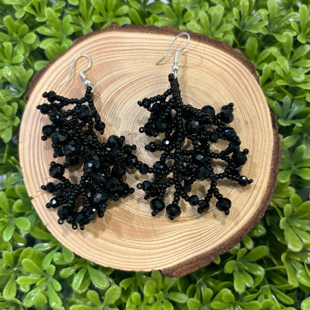 🌟Sale🌟 Handmade Chakira bead multi-stem earrings - Picture 5 of 7